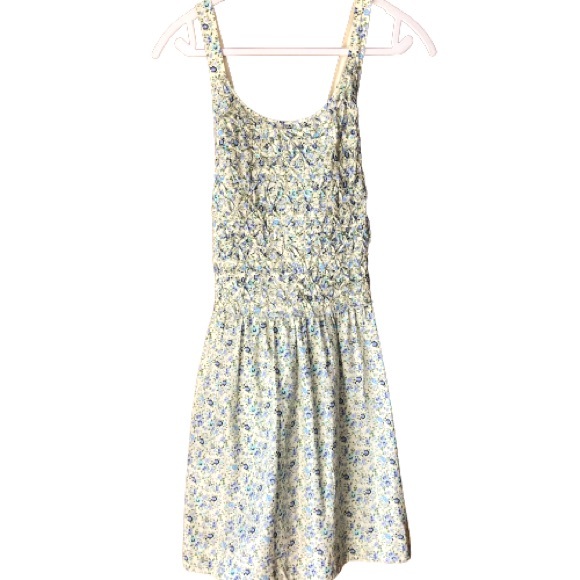 NWT Free People Petunia Sleeveless Floral Minidress In Tea Combo Size M - Picture 4 of 8